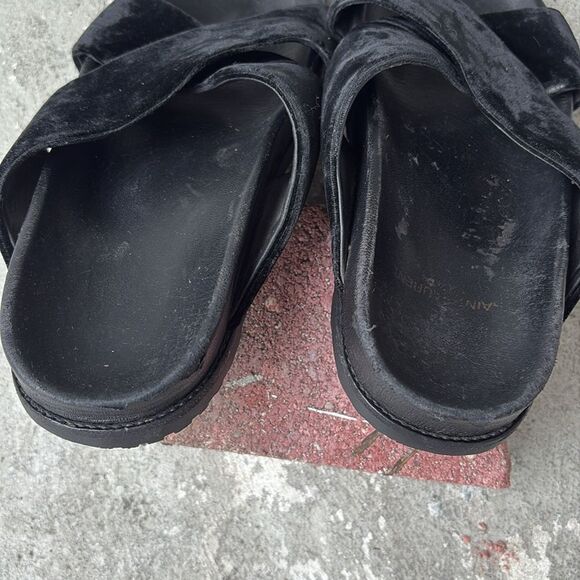 Saint Laurent velvet slides - Picture 7 of 11